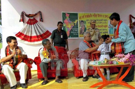 Kamalpur: Governor Tathagata Roy inaugurated Garia Puja and Festival Kamalpur: Governor Tathagata Roy inaugurated Garia Puja and Festival